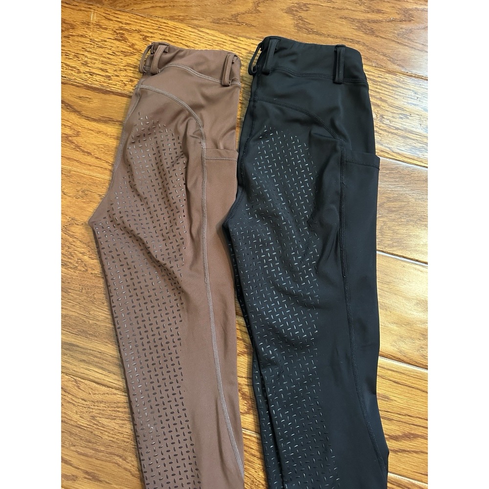 Lot of 2 Beroy Womens S Equestrian Horse Riding Breeches Tights Silicone Grip - Picture 2 of 12